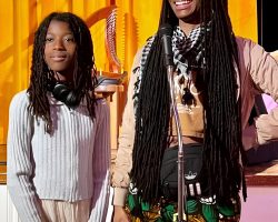 FWAAMFest founder and director Brandi Walller-Pace with daughter, Sparrow, open the festival at Fort Worth's Southside Preservation Hall. (Photo by IJ Routen.)