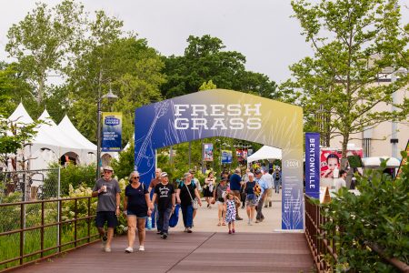The gates of FreshGrass Bentonville mean the fun is about to begin! Photo courtesy of the Momentary.