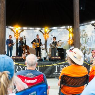 Chris Jones & the Night Drivers also made an appearance for the Scruggs Sessions, presented by BGS. Photo by Jess Maples.