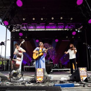 AJ Lee & Blue Summit perform on the Flint Hill Stage on Saturday at Earl Scruggs Music Festival. Photo by Cora Wagoner.