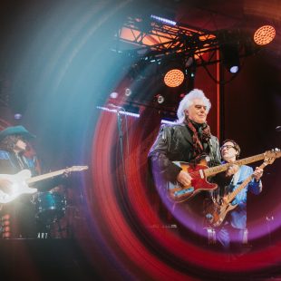 Marty Stuart and His Fabulous Superlatives gave an incredible Flint Hill Stage performance on Saturday evening. Photo by Cora Wagoner.
