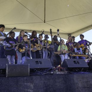 JamPak Blues 'N' Grass Neighborhood Band with JamPak founder Anni Beach.